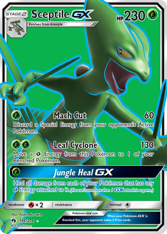 Sceptile GX | Lost Thunder | Sun & Moon | 196/214 | New Mint | Ultra Rare