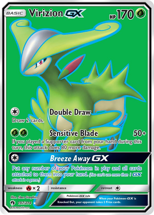 Virizion GX | Lost Thunder | Sun & Moon | 197/214 | New Mint | Ultra Rare