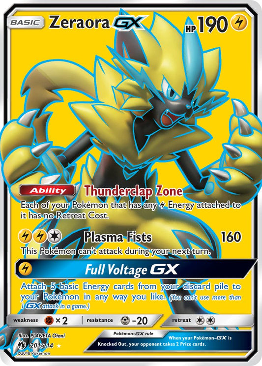 Zeraora GX | Lost Thunder | Sun & Moon | 201/214 | New Mint | Ultra Rare