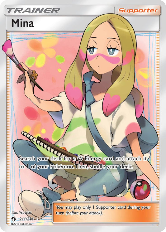 Mina | Lost Thunder | Sun & Moon | 211/214 | New Mint | Ultra Rare