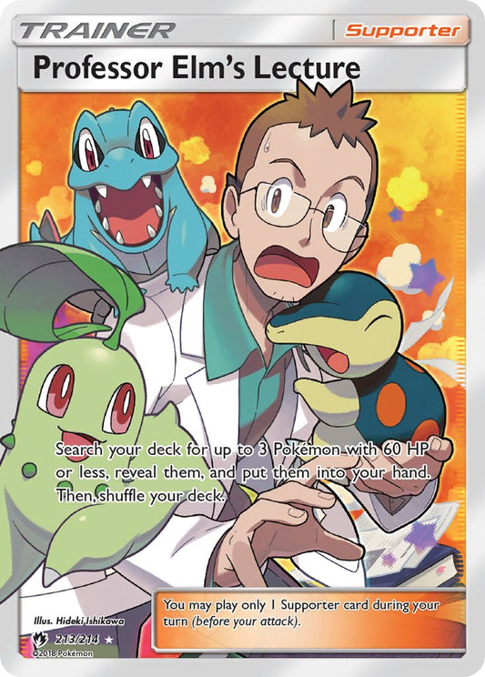 Professor Elm’s Lecture | Lost Thunder | Sun & Moon | 213/214 | New Mint | Ultra Rare