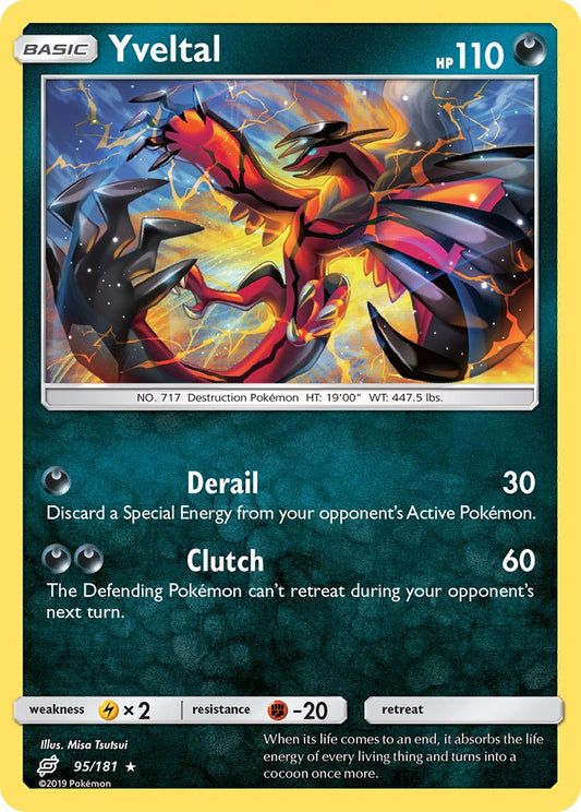 Yveltal | Team Up | Sun & Moon | 95/181 | New Mint | Rare Holo