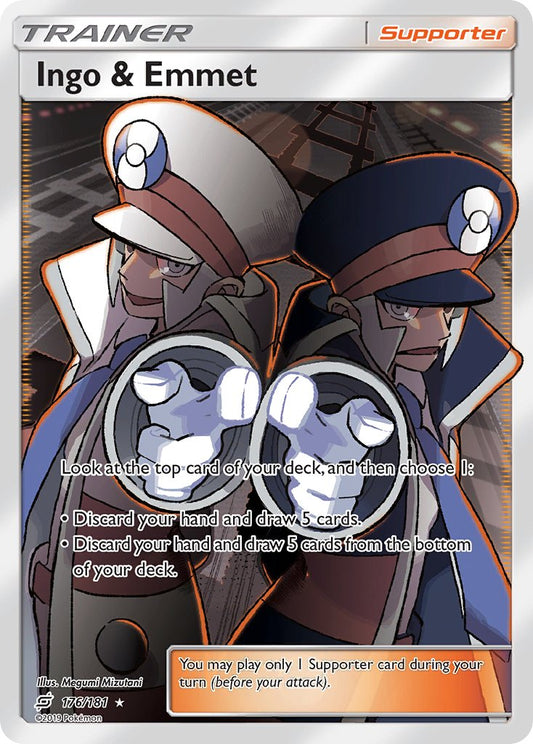 Ingo & Emmet | Team Up | Sun & Moon | 176/181 | New Mint | Ultra Rare
