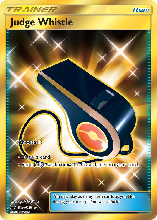 Judge Whistle | Team Up | Sun & Moon | 194/181 | New Mint | Rare Secret