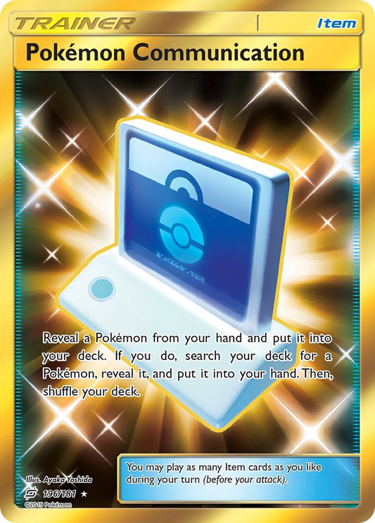 Pokémon Communication | Team Up | Sun & Moon | 196/181 | New Mint | Rare Secret