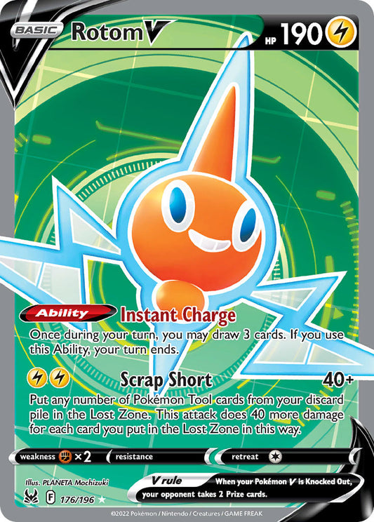 Rotom V | Lost Origin | Sword & Shield | 176/196 | New Mint | Ultra Rare