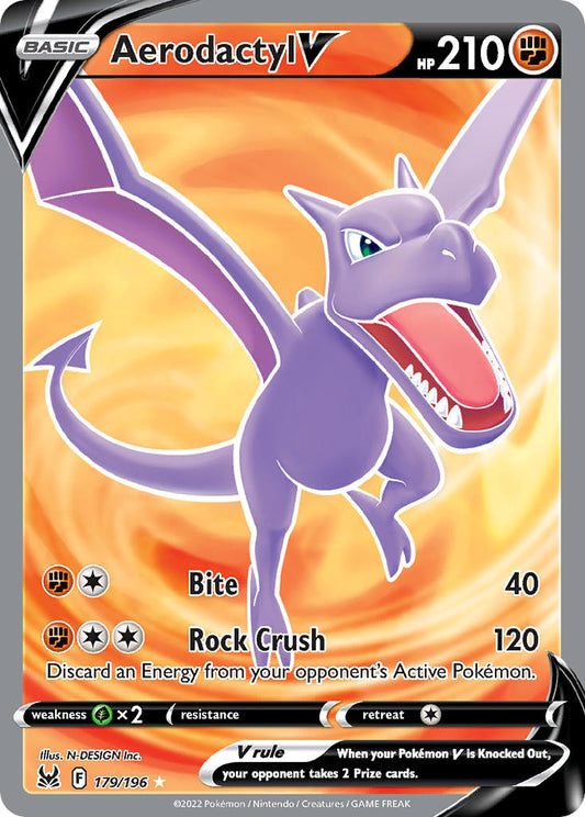 Aerodactyl V | Lost Origin | Sword & Shield | 179/196 | New Mint | Ultra Rare