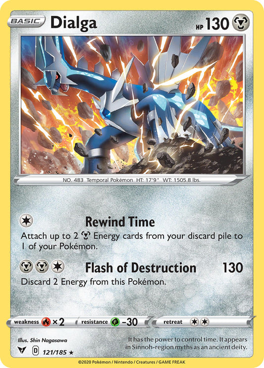 Dialga | Vivid Voltage | Sword & Shield | 121/185 | New Mint | Rare Holo