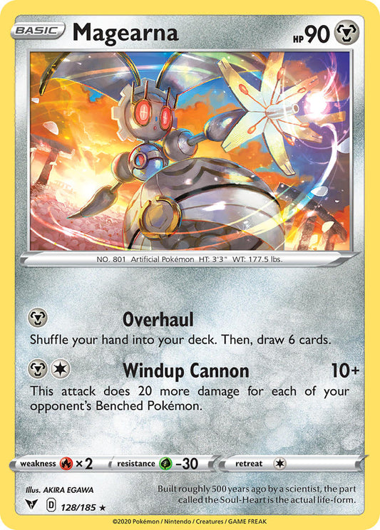 Magearna | Vivid Voltage | Sword & Shield | 128/185 | New Mint | Rare Holo