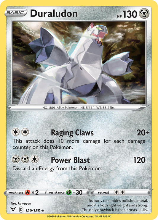 Duraludon | Vivid Voltage | Sword & Shield | 129/185 | New Mint | Rare Holo