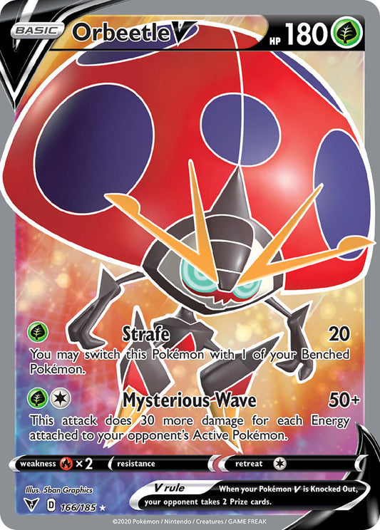 Orbeetle V | Vivid Voltage | Sword & Shield | 166/185 | New Mint | Ultra Rare