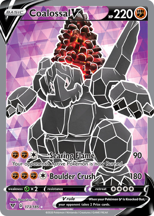 Coalossal V | Vivid Voltage | Sword & Shield | 173/185 | New Mint | Ultra Rare