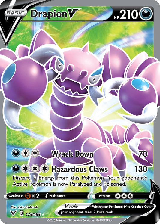Drapion V | Vivid Voltage | Sword & Shield | 175/185 | New Mint | Ultra Rare