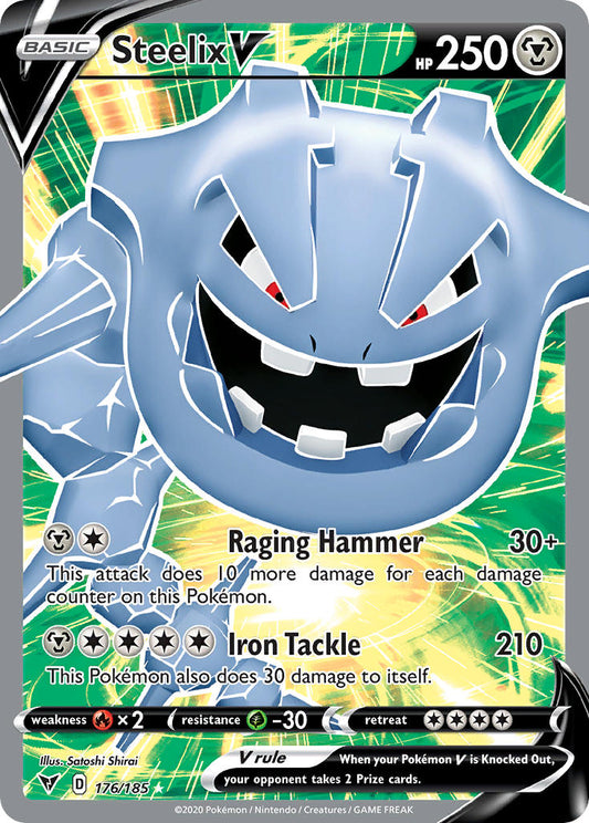 Steelix V | Vivid Voltage | Sword & Shield | 176/185 | New Mint | Ultra Rare