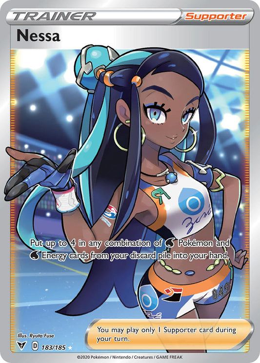 Nessa | Vivid Voltage | Sword & Shield | 183/185 | New Mint | Ultra Rare