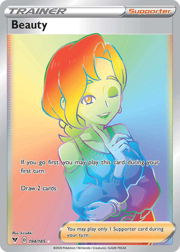 Beauty | Vivid Voltage | Sword & Shield | 194/185 | New Mint | Rainbow Rare