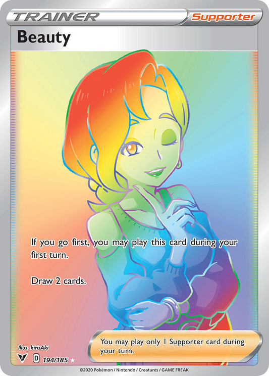 Beauty | Vivid Voltage | Sword & Shield | 194/185 | New Mint | Rainbow Rare