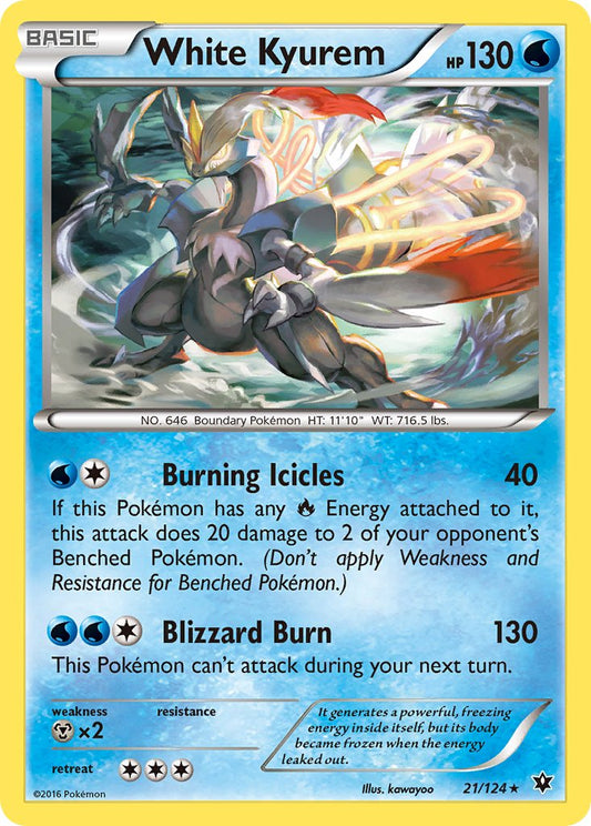 White Kyurem Pokémon Card