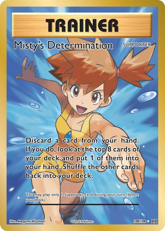 Misty’s Determination | EVO | XY | 108/108 | New Mint | Misty’s Determination