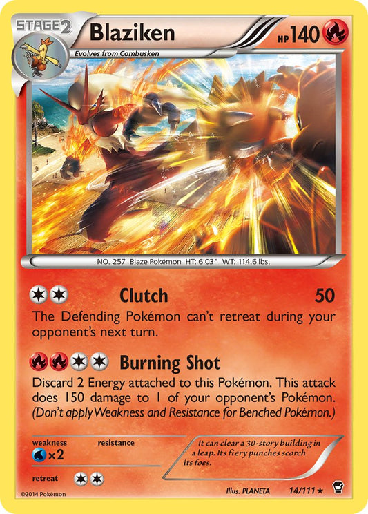 Blaziken | FFI | XY | 14/111 | Rare Holo | New Mint