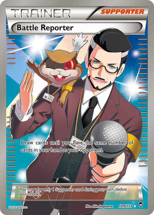Battle Reporter | FFI | XY | 109/111 | Battle Reporter | New Mint