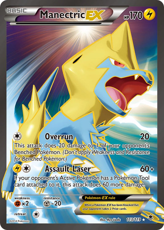Manectric EX | PHF | XY | 113/119 | New Mint | Ultra Rare