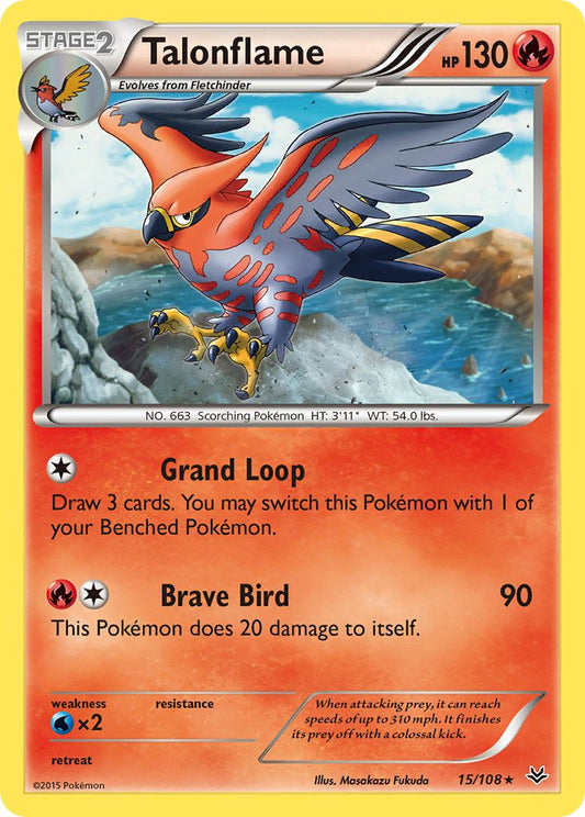 Talonflame | XY | XY6-015 | XY | Rare | New Mint