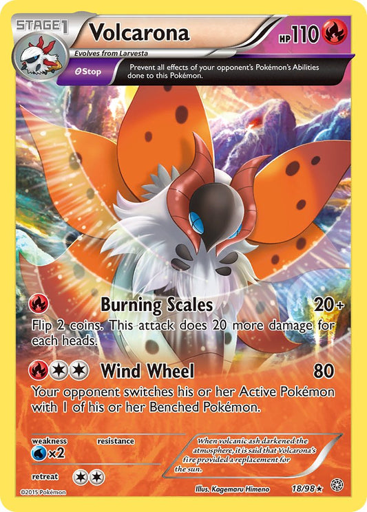 Volcarona | XY | XY7-018 | Rare | New | Mint