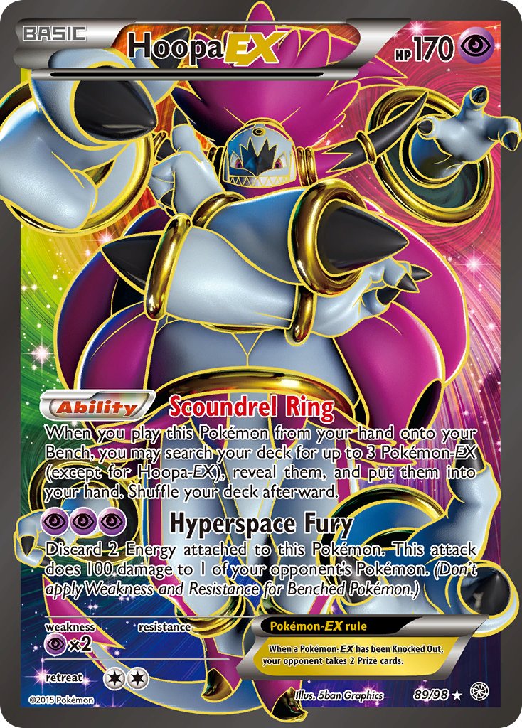 Hoopa | EX | XY | XY7-089 | Ultra | Rare | New | Mint