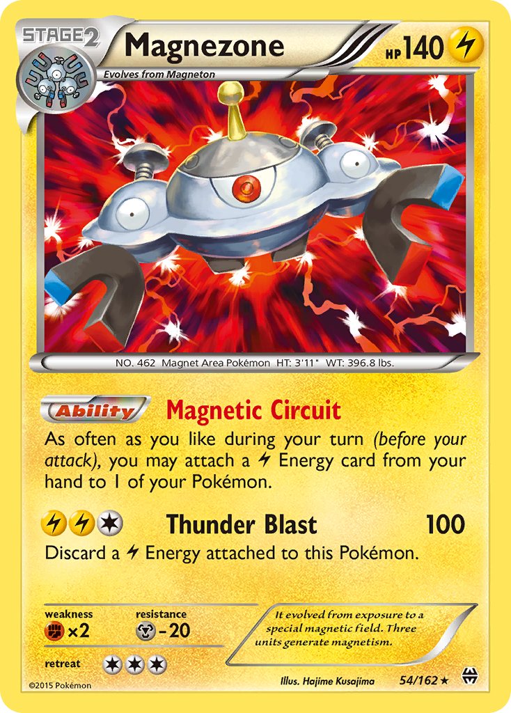 Magnezone | BKT | XY | 54/162 | New Mint | Rare Holo