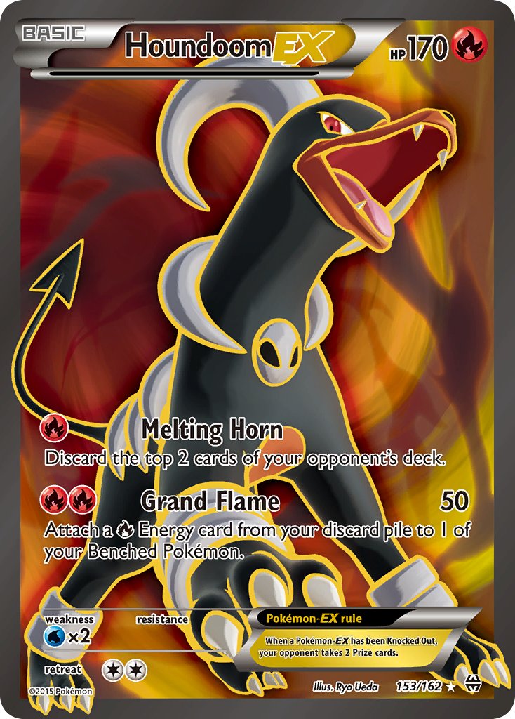 Houndoom EX | BKT | XY | 153/162 | New Mint | Ultra Rare