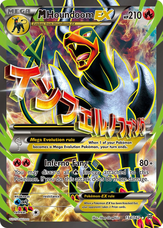 M Houndoom EX | BKT | XY | 154/162 | New Mint | Ultra Rare
