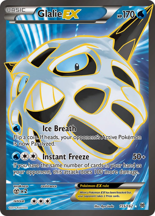 Glalie EX | BKT | XY | 155/162 | New Mint | Ultra Rare