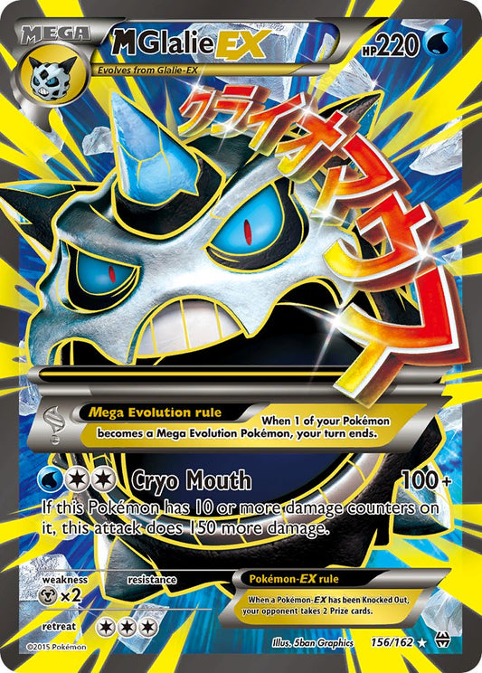 M Glalie EX | BKT | XY | 156/162 | New Mint | Ultra Rare