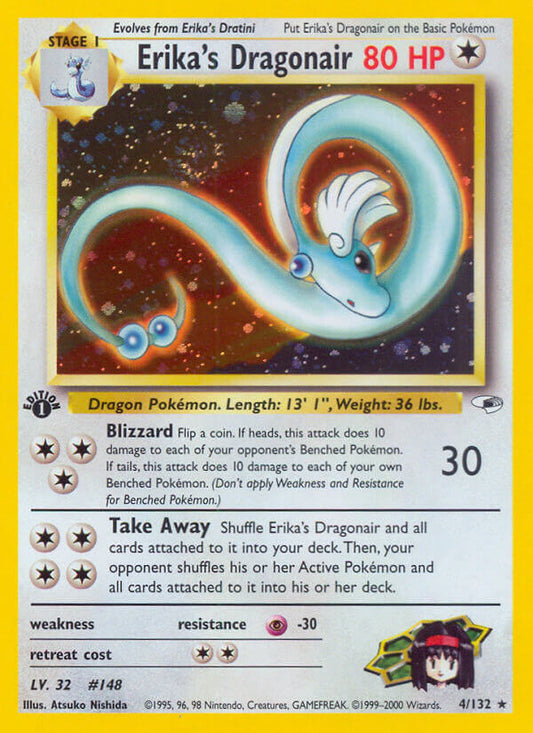 Erika’s Dragonair | Gym Heroes | Gym | 4/132 | New Mint | Rare Holo
