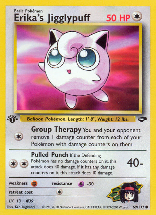 Erika’s Jigglypuff | Gym Challenge | Gym | 69/132 | New Mint | Common
