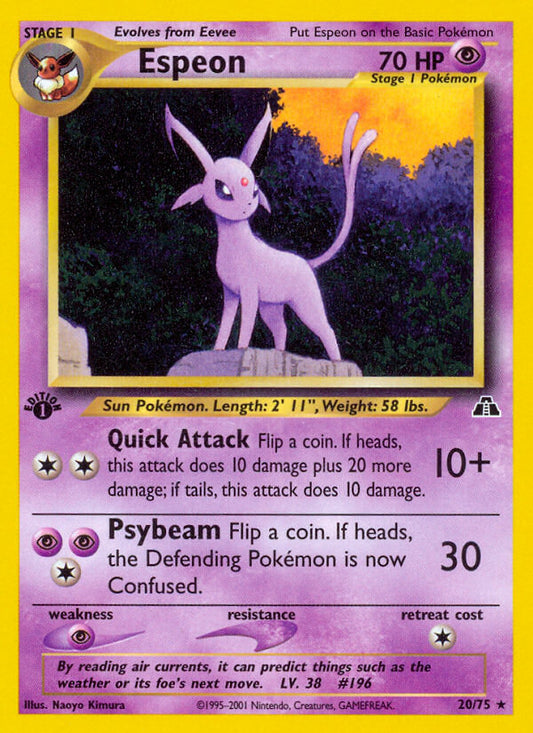 Espeon | Neo Discovery | Neo | 20/75 | New Mint | Rare