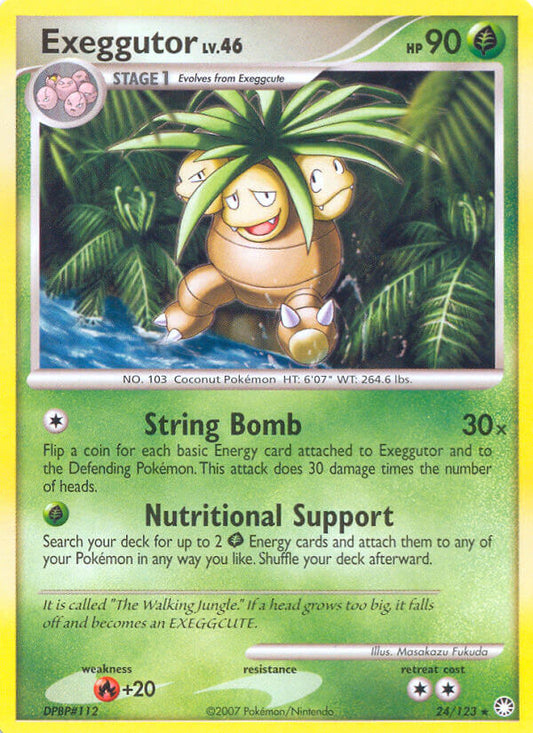 Exeggutor | Mysterious Treasures | Diamond & Pearl | 24/123 | New Mint | Rare
