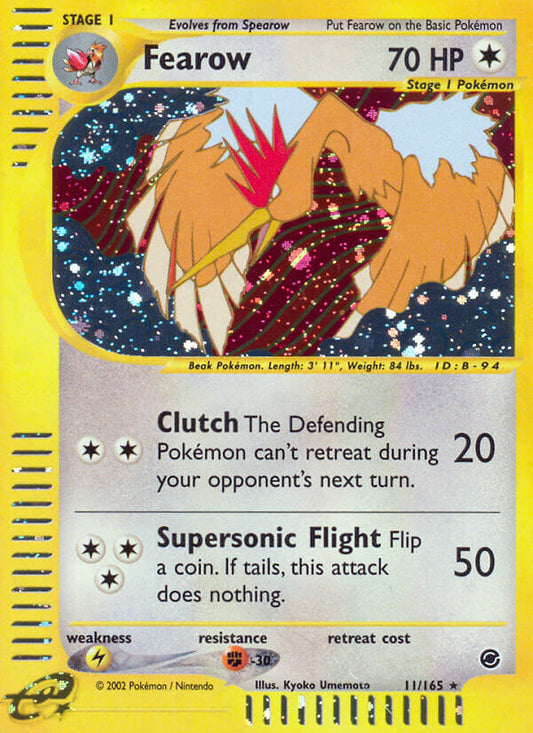Fearow | Expedition | E-Card | 11/165 | New Mint | Rare Holo