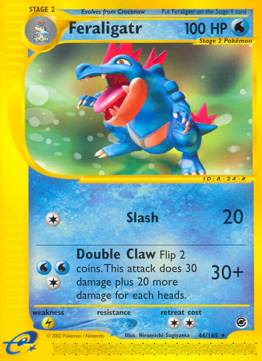 Feraligatr | Expedition | E-Card | 46/165 | New Mint | Rare