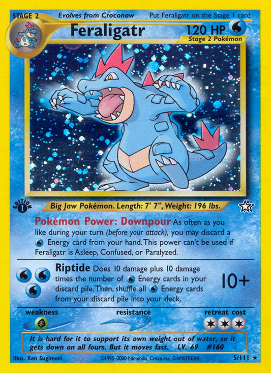 Feraligatr | Neo Genesis | Neo | 5/111 | New Mint | Rare Holo