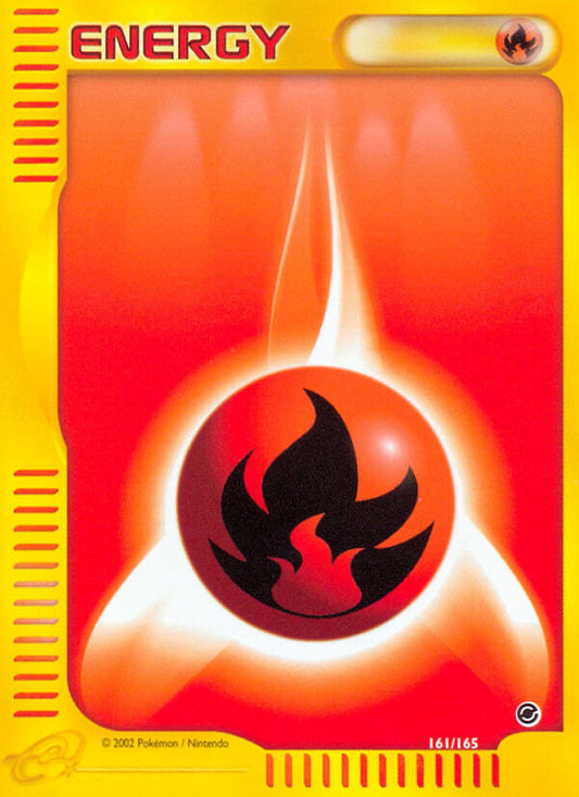 Fire Energy | Expedition | E-Card | 161/165 | New Mint | No Rarity