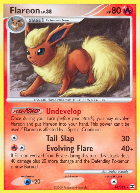Flareon | Rising Rivals | Platinum | 19/111 | New Mint | Rare