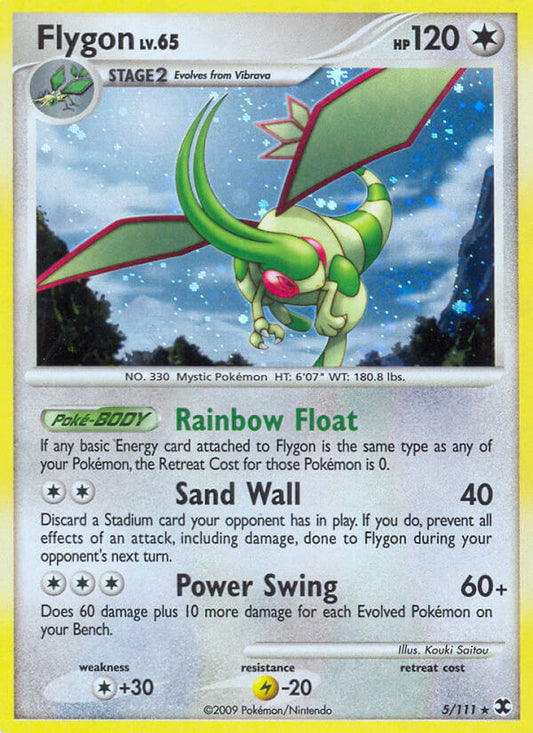 Flygon | Rising Rivals | Platinum | 5/111 | New Mint | Rare Holo