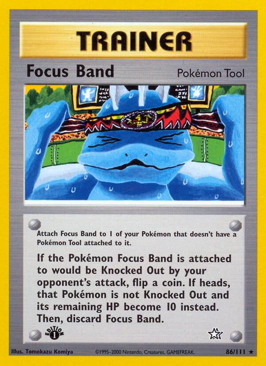 Focus Band | Neo Genesis | Neo | 86/111 | New Mint | Rare