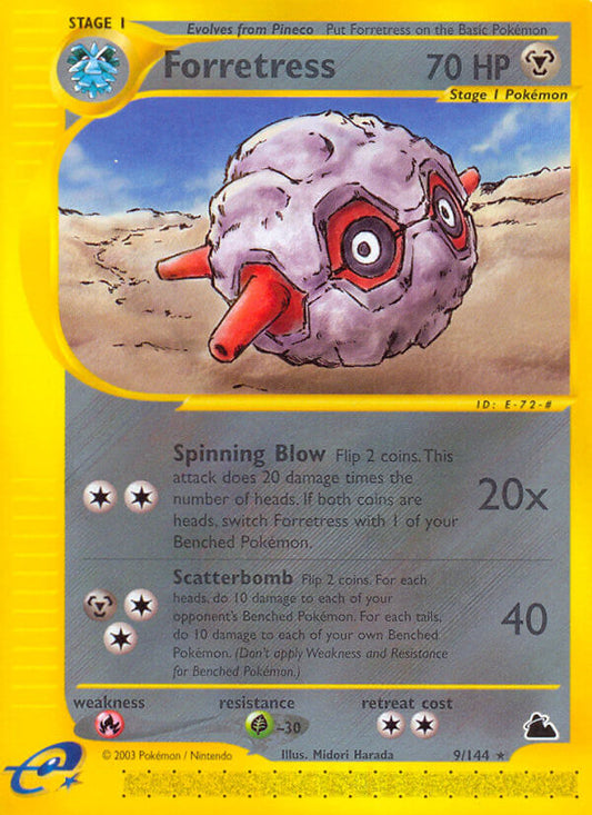 Forretress | Skyridge | E-Card | 9/144 | New Mint | Rare