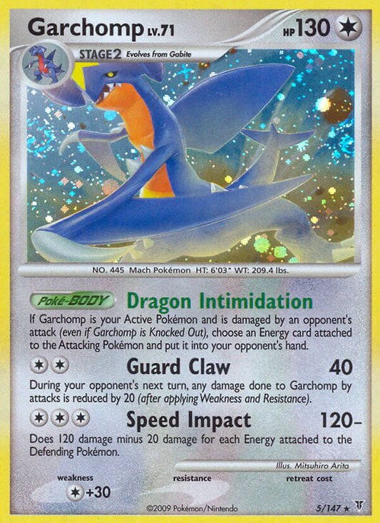 Garchomp | Supreme Victors | Platinum | 5/147 | New Mint | Rare Holo