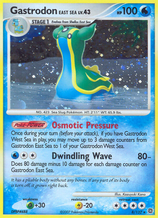 Gastrodon East Sea | Secret Wonders | Diamond & Pearl | 8/132 | New Mint | Rare Holo