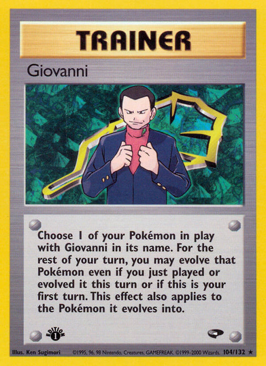 Giovanni | Gym Challenge | Gym | 104/132 | New Mint | Rare