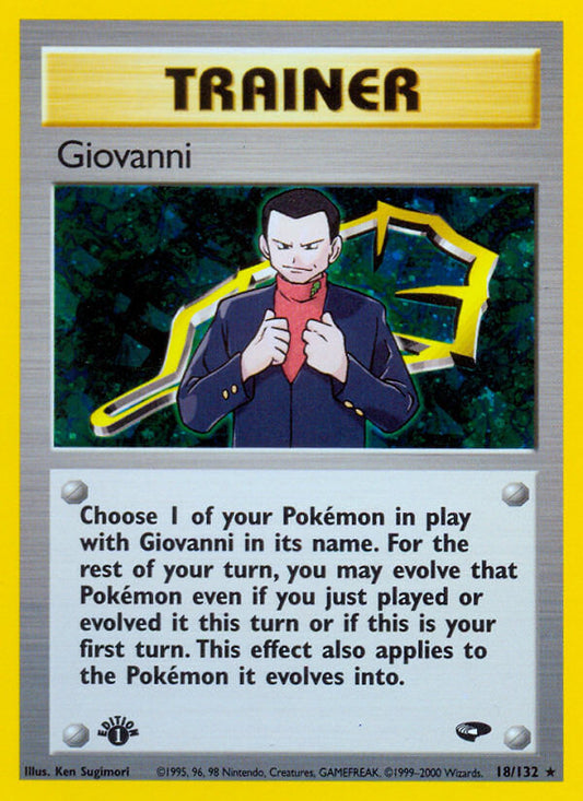 Giovanni | Gym Challenge | Gym | 18/132 | New Mint | Rare Holo